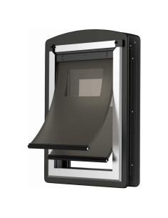 Puerta para Mascotas Sammak Pequeña Acero Doble Aleta