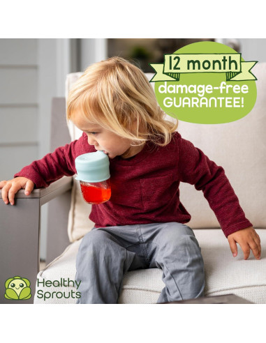 Tapa de Vaso de Silicona Healthy Sprouts - 3 Piezas, A Prueba de Derrames