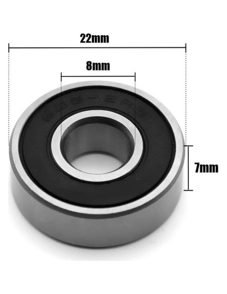 Rodamientos Donepart 100-Pack 608 Pre-Lubricados 8x22x7mm