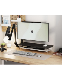 Soporte de Monitor Acrílico Fenge 60 cm con Almacenamiento 2