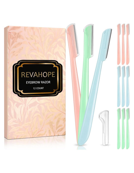 Cuchillas Dermaplane Revahope 12 Piezas para Vello Facial