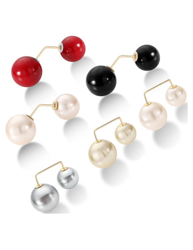 Alfileres de Perlas Artificiales WILLBOND 6 Pcs Elegantes