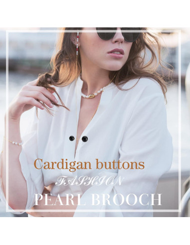 Alfileres de Perlas Artificiales WILLBOND 6 Pcs Elegantes