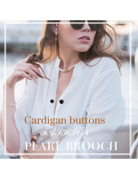 Alfileres de Perlas Artificiales WILLBOND 6 Pcs Elegantes