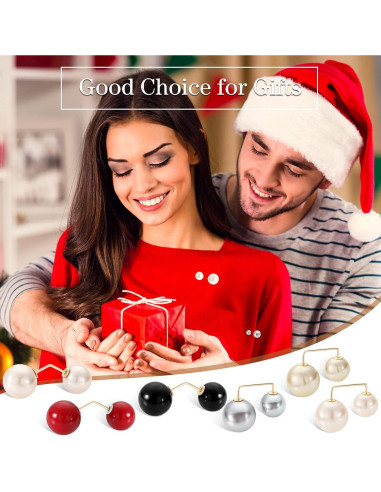 Alfileres de Perlas Artificiales WILLBOND 6 Pcs Elegantes