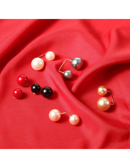 Alfileres de Perlas Artificiales WILLBOND 6 Pcs Elegantes