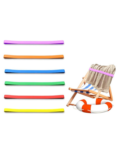 Bandas de Toalla de Playa YIKANGHENG 6 Pcs 90 cm Silicona