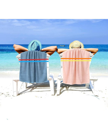 Bandas de Toalla de Playa YIKANGHENG 6 Pcs 90 cm Silicona