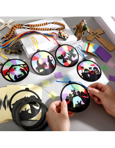 30 Piezas Manualidades de Papel Atrapa Luz AmazingSpark