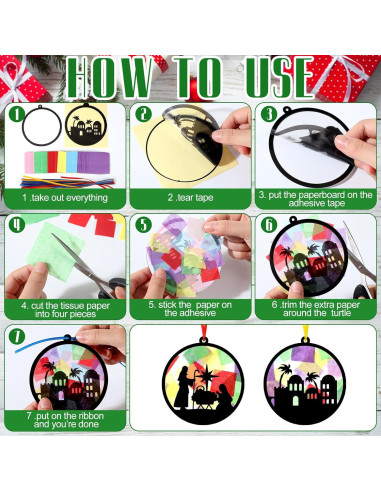 30 Piezas Manualidades de Papel Atrapa Luz AmazingSpark