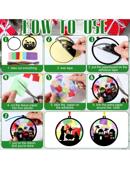 30 Piezas Manualidades de Papel Atrapa Luz AmazingSpark