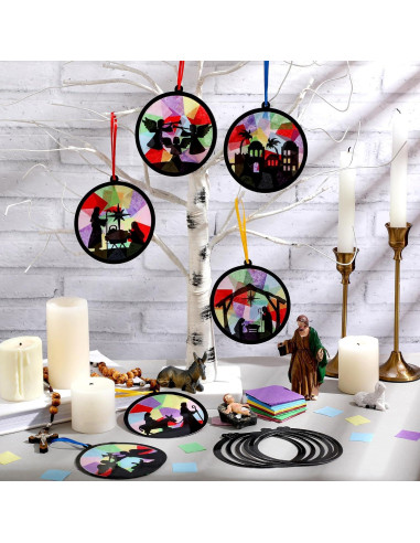 30 Piezas Manualidades de Papel Atrapa Luz AmazingSpark