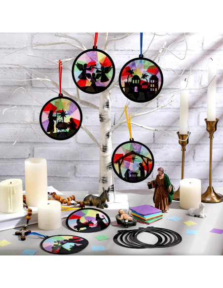 30 Piezas Manualidades de Papel Atrapa Luz AmazingSpark