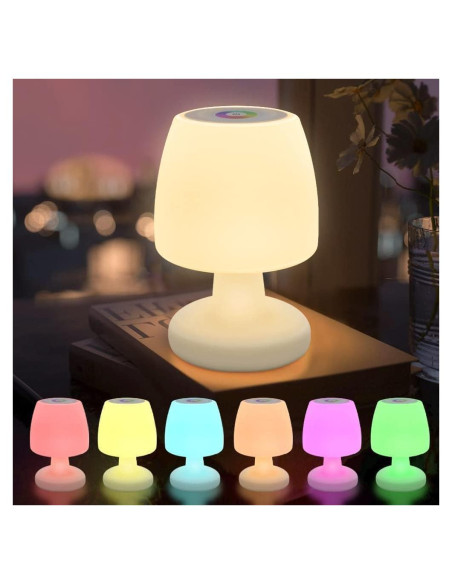 Lámpara de Mesa Inalámbrica uuffoo LED RGB Recargable 27.2cm