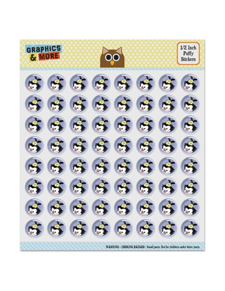 Stickers 3D Animaniacs Burbuja 64 Piezas 1.27 cm