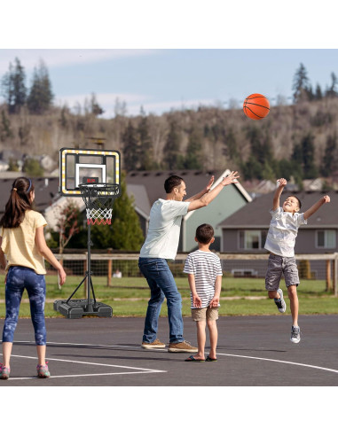 Aro de Baloncesto Ajustable Flybakiz para Niños 0.91-1.77m