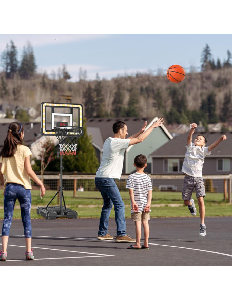 Aro de Baloncesto Ajustable Flybakiz para Niños 0.91-1.77m