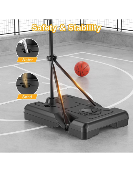 Aro de Baloncesto Ajustable Flybakiz para Niños 0.91-1.77m