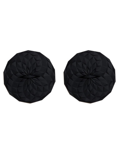 Tapas de Silicona GIR 4 Pulgadas - 2 Pack Negro Hermético