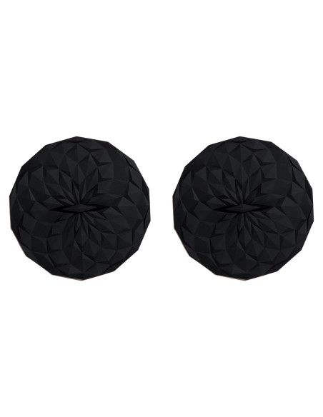 Tapas de Silicona GIR 4 Pulgadas - 2 Pack Negro Hermético