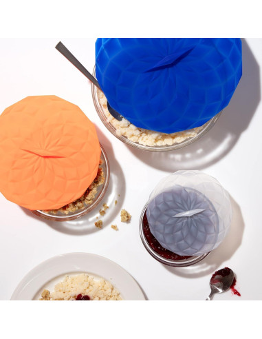 Tapas de Silicona GIR 4 Pulgadas - 2 Pack Negro Hermético