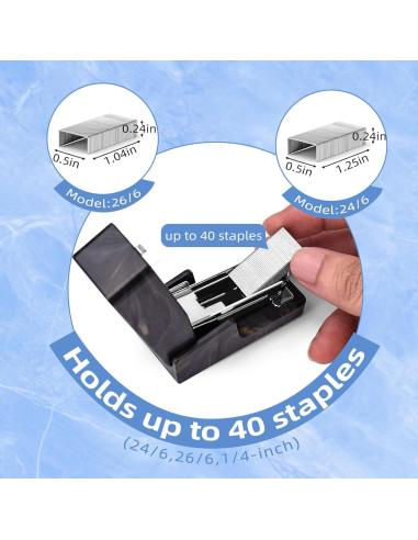 Grapadora Mini Deli CZBSNS083 con 830 Grapas, 25 Hojas