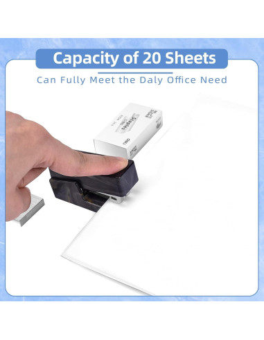 Grapadora Mini Deli CZBSNS083 con 830 Grapas, 25 Hojas