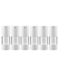 Botellas de bomba sin aire Longway 15ml esmeriladas - Paquete de 6