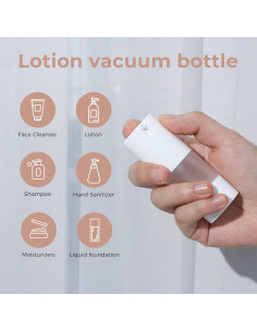 Botellas de bomba sin aire Longway 15ml esmeriladas - Paquete de 6 2