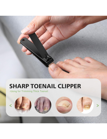 Cortauñas Profesional Baluca de Acero Inoxidable para Uñas Gruesas