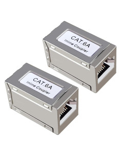 Acopladores RJ45 Hembra a Hembra Cat6A MTUERANC 2 Paquete