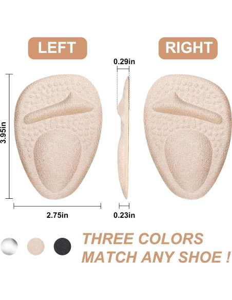 Cojines metatarsales Comfowner para mujeres - Alivio dolor pie