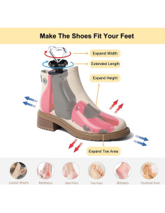 Estirador de Zapatos Universal Rosa - Ajuste Hombre y Mujer 2