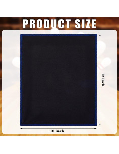 Toalla de Microfibra Patelai para Boliche 30x25 cm Negra 2