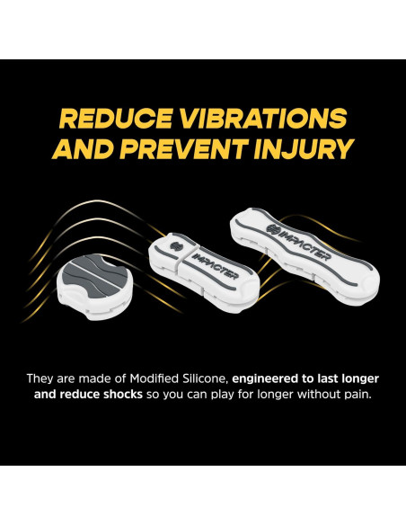 Amortiguador de Raqueta de Tenis Impacter - 3 Piezas Silicona