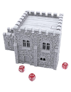 Castillo Cuadrado Normando Printable Scenery 15cm para RPG 2