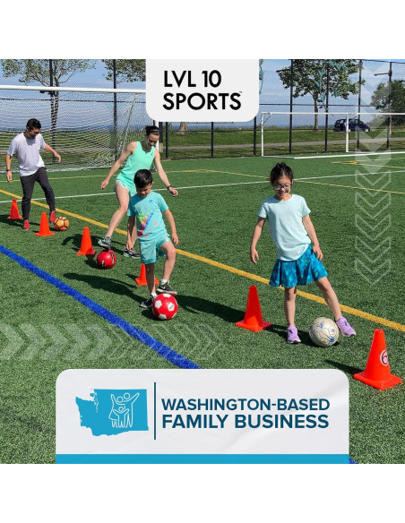 Conos de Entrenamiento LVL10 Sports 15.24 cm Naranja - Paquete de 8