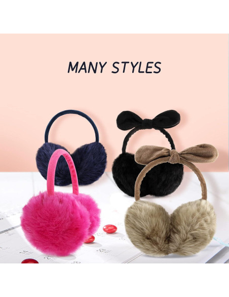 Orejeras de Invierno POXIMI para Mujeres - Forro Polar Ajustable