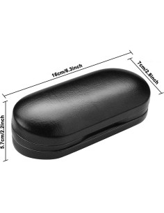 Estuche 2 en 1 Muf para Lentes de Contacto y Gafas Negro 2
