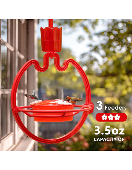 Alimentador de Colibrí ORIENTOOLS 269g con Trampa para Hormigas