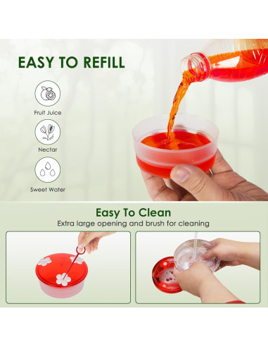 Alimentador de Colibrí ORIENTOOLS 269g con Trampa para Hormigas