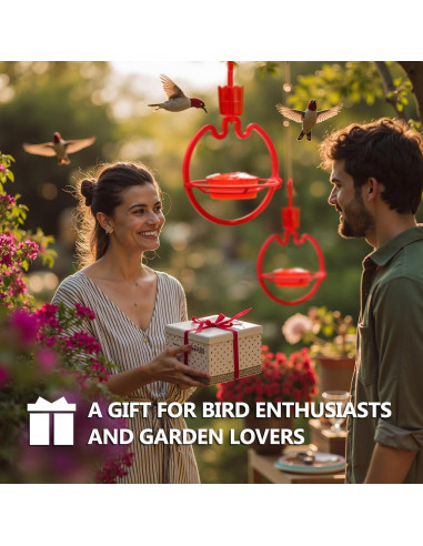 Alimentador de Colibrí ORIENTOOLS 269g con Trampa para Hormigas