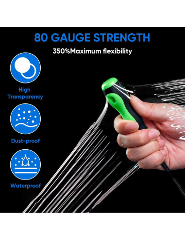 Rollo de Película Estirable TICONN 304.8m 12.7cm con Mangos