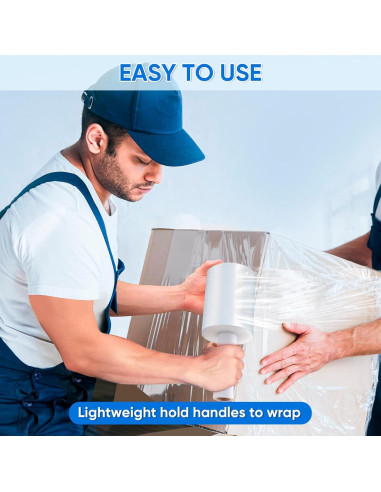 Rollo de Película Estirable TICONN 304.8m 12.7cm con Mangos