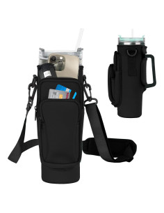 Bolsa Portabotellas de Agua Coreskin 40oz Neopreno Negro