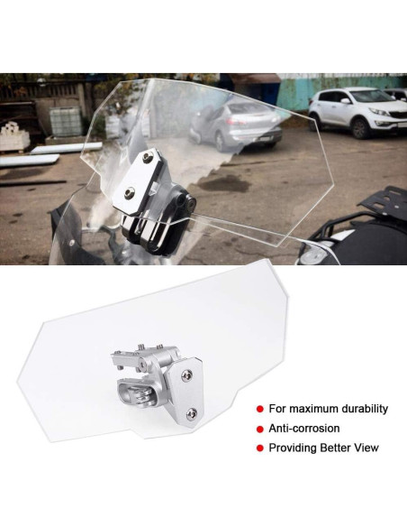 Deflector de Viento Ajustable Haofy para Motocicleta ABS