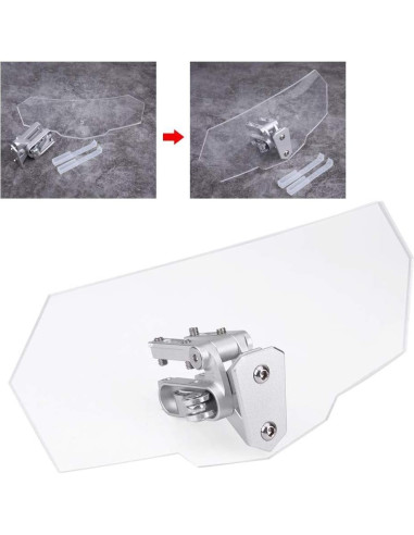 Deflector de Viento Ajustable Haofy para Motocicleta ABS