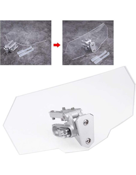 Deflector de Viento Ajustable Haofy para Motocicleta ABS