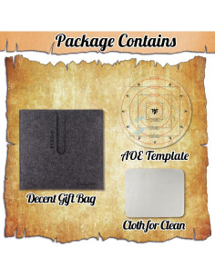 Byhoo Plantilla AOE DND 4 en 1 para Juegos de Mesa 2