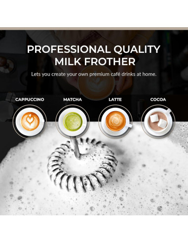 Espumador de Leche Eléctrico ChefWave CW-MFB - Acero Inoxidable